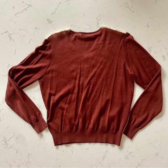 Sandro brown v-neck sweater, size 1, new condition - Picture 3 of 3